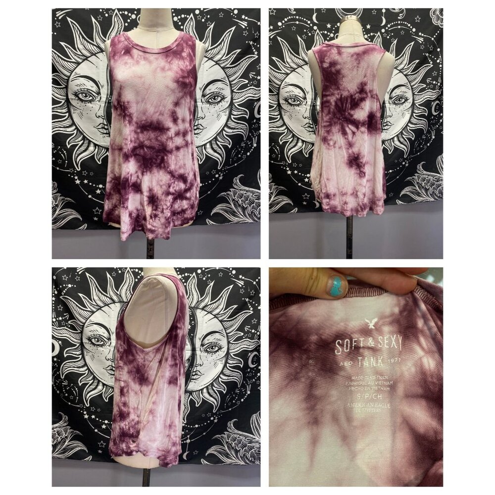 American Eagle Soft & Sexy Tie-Dye Tank S